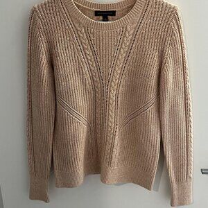 Light Pink Banana Republic Cable Knit Sweater – Size S